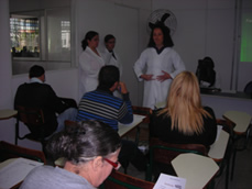 Figura 3 – Equipe de nutrição da Etec Cidade Tiradentes para apresentação do projeto “Práticas de educação alimentar e nutricional na subprefeitura de São Miguel”