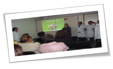 Figura 5 – Equipe de nutrição da Etec de Guaianases para apresentação do projeto “Práticas de educação alimentar e nutricional na subprefeitura de São Mateus”