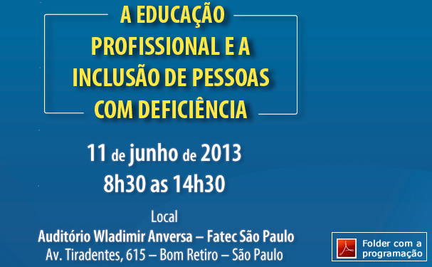 Fórum da Educação Profissional do Estado de São Paulo - FEPESP 2012 